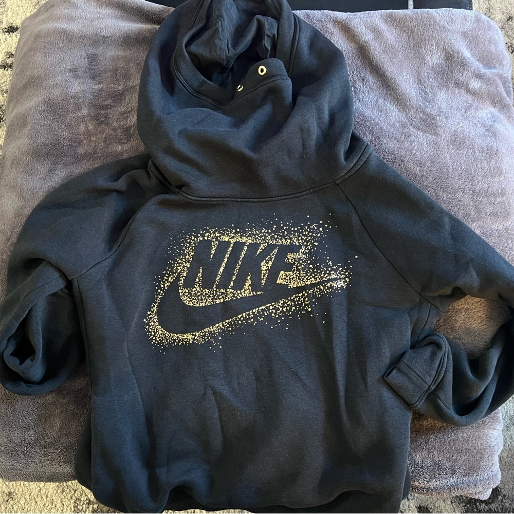 Nike Charcoal Hoodie with Red Tag